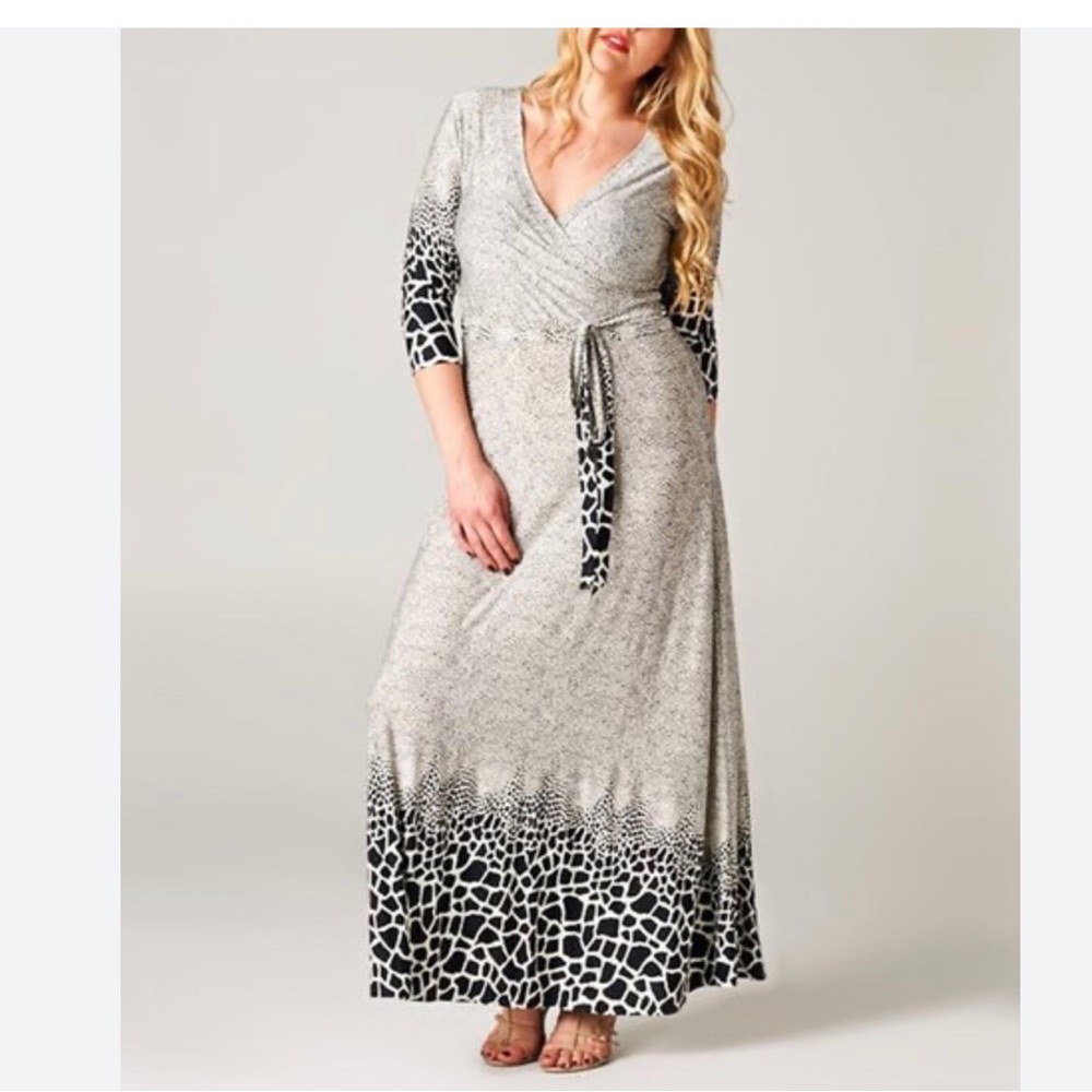Tua Animal Print Maxi Dress